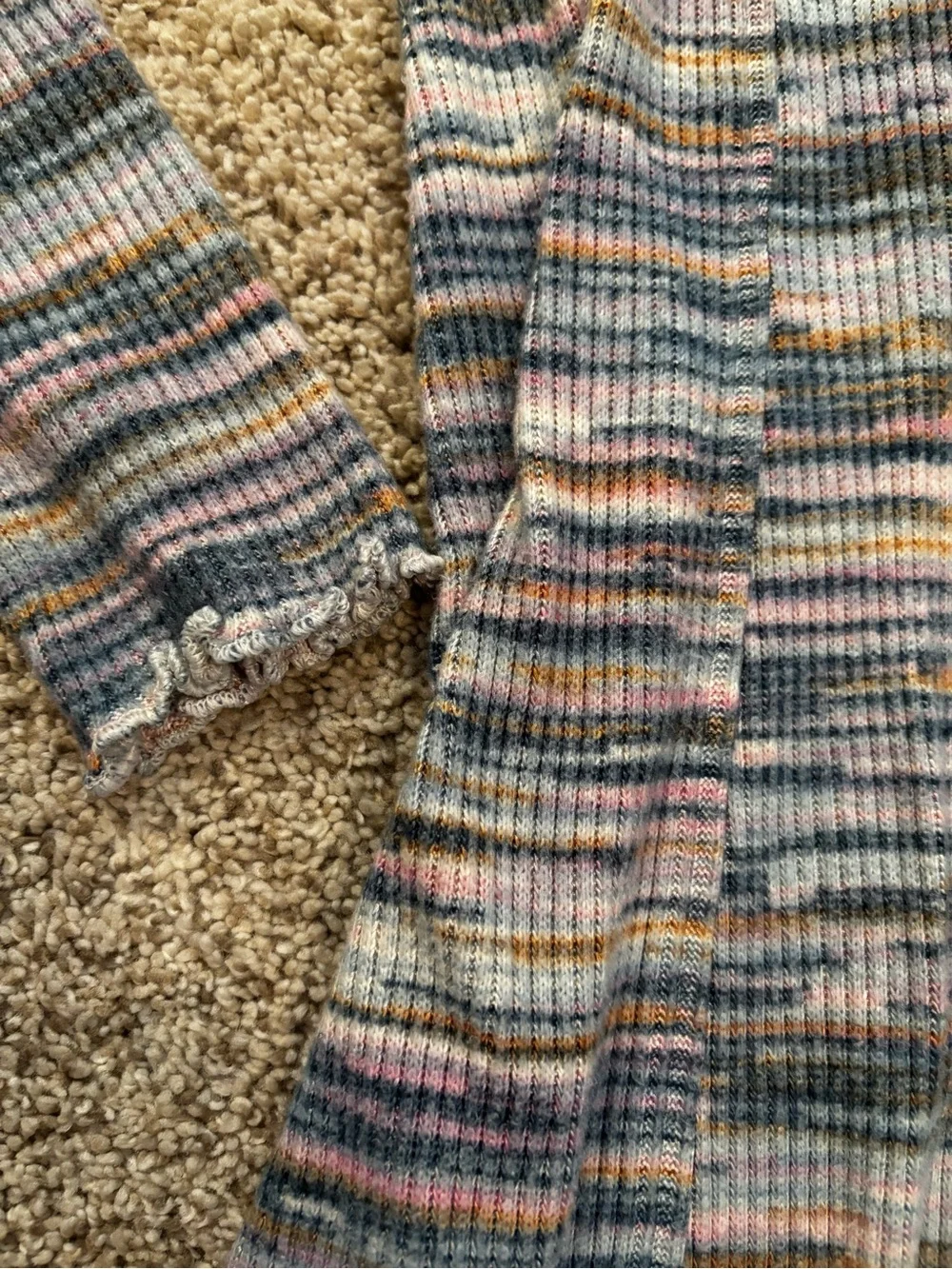 OSHKOSH B’GOSH space dye ribbed knit dress. Size 8.